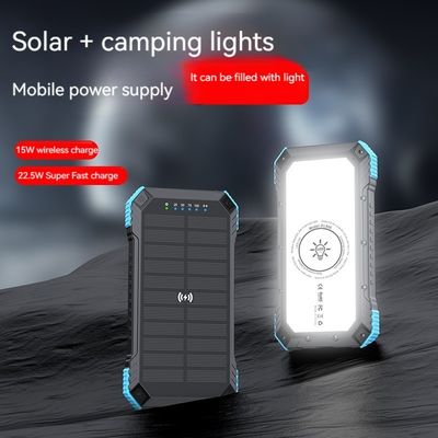 Apoyo a la carga rápida Impermeable 20000mah Banco de energía de paneles solares para actividades al aire libre