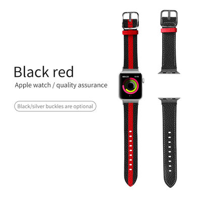 OEM ODM Banda de doble cara Banda de cuero de reloj para Apple Watch Banda 38 40 41 42 44 45mm
