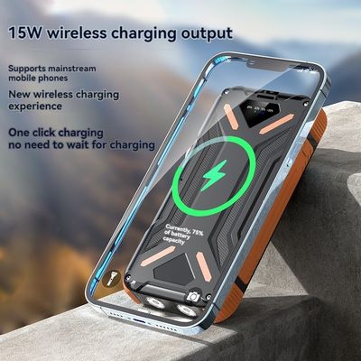 Inalámbrico 15W/USB 22.5W Banco de energía solar de salida 20000mAh para teléfonos celulares Smartphones