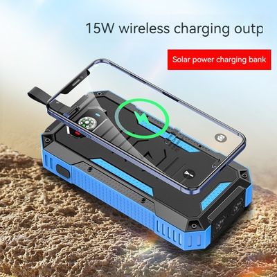 Carga inalámbrica Banco de energía exterior 30000mAh con panel solar de 22.5W y alta capacidad