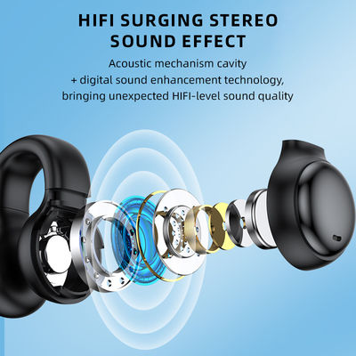 Serie de audio eléctrico impermeable mini auriculares TWS y caja de carga