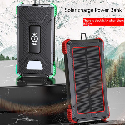 Carga inalámbrica 5W Banco de energía exterior 10000mAh Cargador de batería solar para iPhone 15