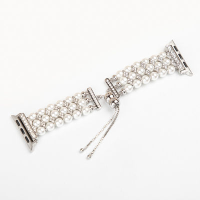 Función Reloj de moda correa con cuentas de Apple Watch Bandas para iWatch Serie 8 7 6 5