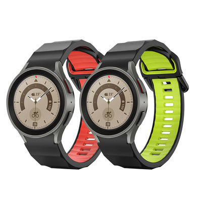 Banda de relojes de silicona de doble color personalizada para Samsung Galaxy Watch 5 Pro