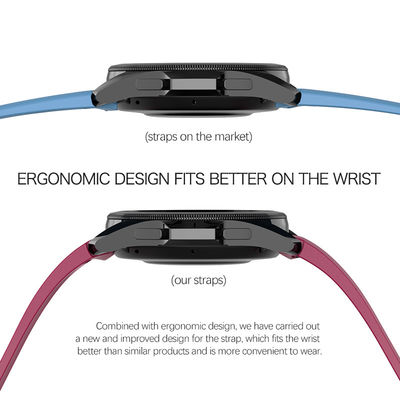 Banda de relojes de silicona de doble color personalizada para Samsung Galaxy Watch 5 Pro