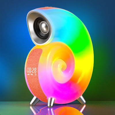 Cargador inalámbrico con reloj de alarma Control de aplicación digital altavoz inalámbrico RGB Light