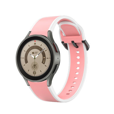 Samsung Galaxy Watch 5 40mm 44mm Cinturón de silicona con doble cara de diseño de banda ancho 20mm