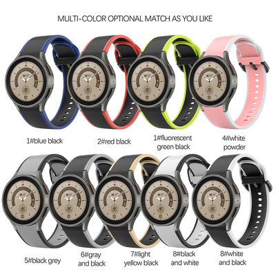 Banda de relojes de silicona de doble cara para Samsung Galaxy Watch 5 40mm 44mm 3-7 días de entrega