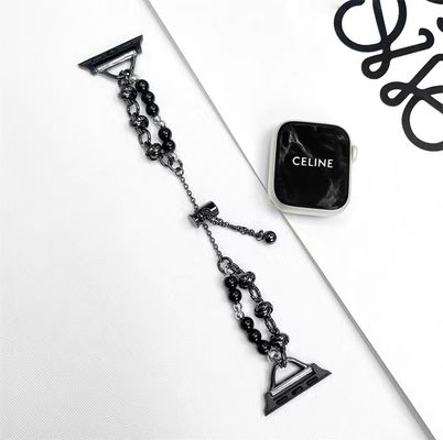 Brazalete de metal de acero inoxidable correa de reloj para Apple Watch Band 38 40 41 42 44 45 mm