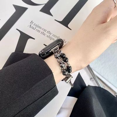 Muela privada IWatch 8 7 6 5 4 3 SE Fashion Perla cinturón Smart Watch correa sin reloj
