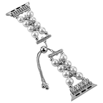 OEM ODM Mujeres Metal Diamante Joyería Brazalete Muñeca Banda de moda Rellas de relojes hechas a mano para iWatch Serie 8 7 6 5 4 3 2 1